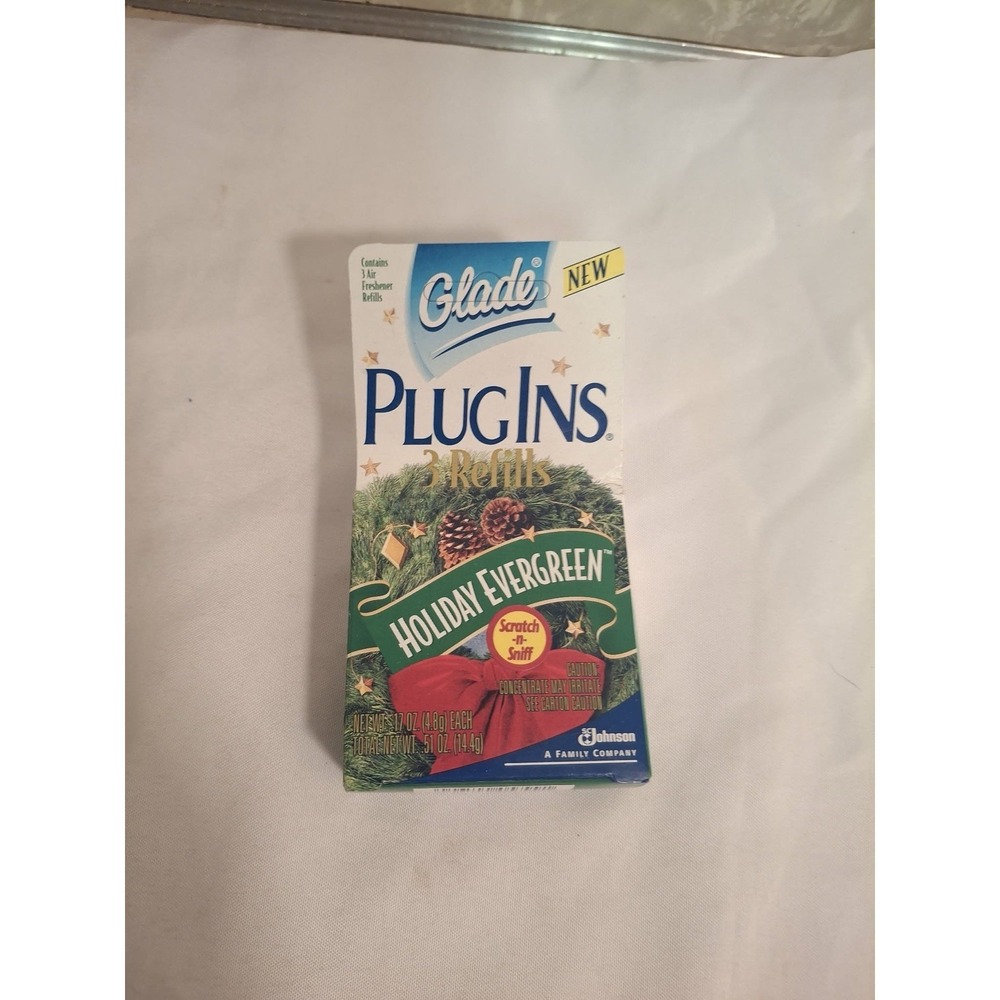 Glade Plugins Electric Gel 1 OF 3 Plug Ins Refills Holiday Evergreen